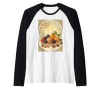 Yalda Fruits and Nuts Persian Winter Solstice Eve Raglan Baseball Tee
