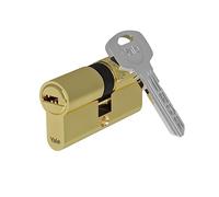 Yale 10-1072-3060-04-0201 1000 Series Cylinder-Double-30/60-4 Keys-Polished Brass Euro Profile Cylinder