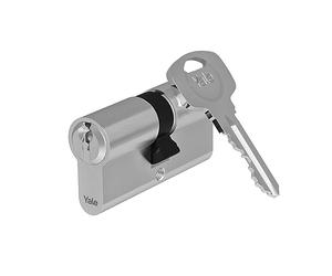 Yale 10-1072-3535-04-2201 500 Plus Series Euro Profile Cylinder Double 30/35-Satin-Nickel Euro Profile Cylinder, Satin Nickel, 30/35