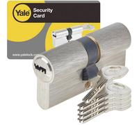 YALE 1000 Series Euro Cylinder, 40/40mm, Anti-Drill, 5 Keys
