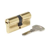 Yale 110723535040201 Hohe Sicherheit CS10 Doppelkupplung Zylinder High Security Double Clutch Cylinder, Polished Brass, 35/35