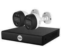 Yale 2 Cam 4 Channel CCTV Kit Smart Home Security Camera - Black, Black