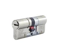 Yale 3 Star Platinum Ultra Double Cylinder 35/45 (80mm) Keyed to Differ Satin Nickel