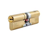 Yale 3 Star Platinum Ultra Double Cylinder 50/40 (90mm) Keyed to Differ Polished Brass
