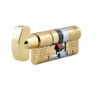Yale 3 Star Platinum Ultra Thumbturn Cylinder 40/40 (80mm) Keyed to Differ Polished Brass