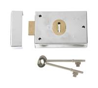 Locks P402 Rimlock Chrome Finish 62 x 76 mm
