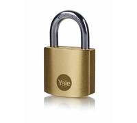 Yale 40mm Brass Padlocks 2 Pack Heavy Duty Security Locks Shed Gate