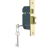 Yale 5 Lever Sashlock Brass 2.50