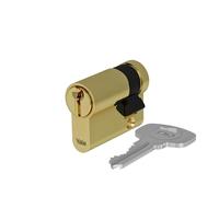 Yale 500 Plus Series Euro Profile Cylinder - Half - 30 - Polished Brass - Box Quantity 1