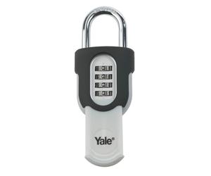 Yale 55mm 4 Dial Combination Padlock Sliding Cover Security Lock Y879