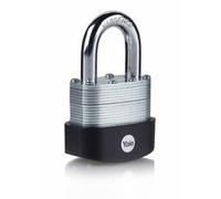 Yale Laminated Padlock Y127B/55/129/1 - 55mm Maximum Security, Boron Open Shackle, 3 Keys