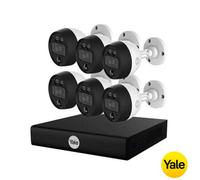 Yale 6 Camera Smart Motion Cctv Kit Ysv-6Csmd-8Ck Full Hd, 1Tb Xvr, Ai Human & Vehicle Detection, 30M Night Vision, Pir Dual Tech