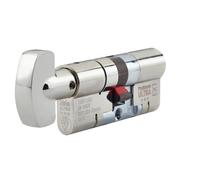 Yale 6 Pin Euro Turn (35:10:35) 80mm - Satin Nickel