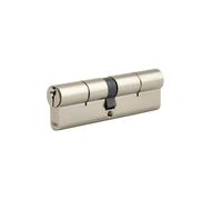 Yale 6 Pin Security Double Cylinder 50/60 (110mm) Keyed to Differ Satin Nickel
