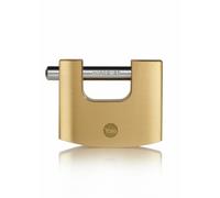 Yale - Y114B/60/114/1 High Security 60mm Brass Shutter Padlock - Shutter Hardened Steel Shackle - 3 Keys