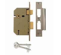 Yale 64mm Chrome Effect Metal 3 Lever Sashlock