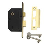 Yale 76mm Chrome Effect Metal 3 Lever Sashlock