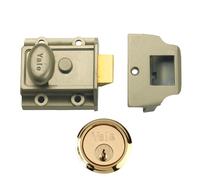 YALE 77 & 706 Non-Deadlocking Traditional Nightlatch - 40mm ENB with PB Cylinder