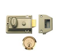 YALE 77 & 706 Non-Deadlocking Traditional Nightlatch - 60mm ENB with PB Cylinder