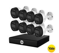 Yale 8 Camera Smart Motion Cctv Kit -1080P, Smd Human & Vehicle Detection, 30M Night Vision, Active Deterrent, 1Tb Xvr, Ip67