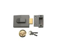 Yale 82 Deadbolt Nightlatch Grey Case Brass Cylinder