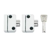 Yale 8K102 Push Button Window Lock White Finish Visi