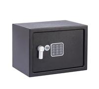 Yale Alarmed Electronic Safe Medium - Standard Protection, Built-in 130dB Alarm, PIN Keypad + Override Key, Anti-bump Solenoid, Auto Lockdown, Carpeted Interior, Fixings Included - 6.6L - YEC/250/DB2