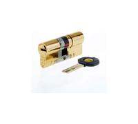 Yale B-YS3-3555B Anti-Snap 3 Star Euro Double Cylinder, High Security, 35:55 (90mm), Brass Finish