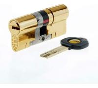 Yale B-YS3-3555B Anti-Snap 3 Star Euro Double Cylinder, High Security, 35:55 (90mm), Brass Finish