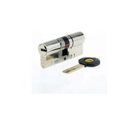 Yale Anti-Snap 3 Star Euro Double Cylinder, High Security, Nickel Finish, 45:35 (80 mm)