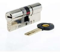 Yale Anti Snap 3 Star Double Cylinder High Security 80mm 45:35 Nickel B-YS3-4535