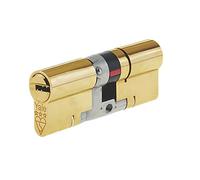 Yale Anti-Snap 3 Star Euro Double Cylinder, High Security, Brass Finish, 45:50 (95 mm)