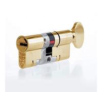 Yale Anti-Snap 3 Star Euro Thumbturn Cylinder, High Security, Brass Finish, 35:35 (70 mm)