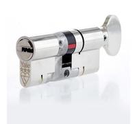 Yale Platinum 3 Star Euro Thumb TURN Cylinder 35/10/35 80mm Nickel P-YS3-4040NT