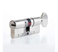 Yale Anti-Snap 3 Star Euro Thumbturn Cylinder, High Security, Nickel Finish, 40:40 (80 mm)