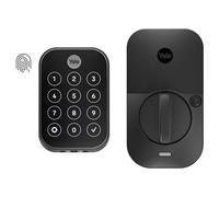 Yale Assure Lock 2 Touch (New) - Fingerprint, Key Free Door Lock in Black Suede - Unlock with Your Code or Your Fingerprint - YRD450-F-BLE-BSP - No Wi-Fi