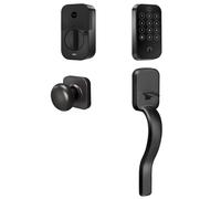 Yale Assure Lock 2 Touchscreen with WiFi and Ridgefield Handle in Black Suede