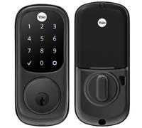 Yale Assure Lock Deadbolt, Black Suede Digital Touchscreen Non-Connected Keypad with Backup Key for Front or Back Entry Door, YRD226-NR-BSP
