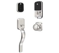 Yale Assure Lock SL - Key-Free Touchscreen with Ridgefield Handleset in Satin Nickel