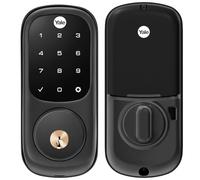 Yale Assure Lock with Z-Wave - Smart Touchscreen Deadbolt - Works with Ring Alarm, Samsung SmartThings, Wink and More (Hub Required, Sold Separately) - Black Suede