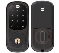 Yale Assure SL Deadbolt Lock with Z-Wave Oil Rubbed Bronze Keyless Entry Door Lock with Touchscreen Keypad for Front Door YRD256-ZW2-0BP
