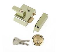 Yale B-2-DMG-PB-40 - Double Locking Nightlatch - 40mm - Dark Metallic Finish - High Security can be locked from inside with key