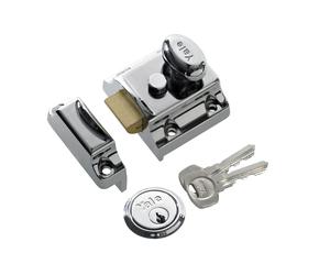 Yale B-706-CH-CH-40 706 Traditional Nightlatch, Bright Nickel