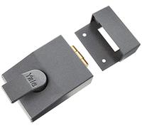 Yale B-81-DMG-PB-60 Standard Nightlatch, Standard Security, Dark Metallic Finish/Brass Cylinder, 60 mm Backset