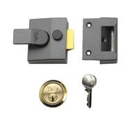 Yale B-85-CH-CH-40 Deadlocking Nightlatch, 40 mm, Chrome Finish, High Security with Automatic Deadlock