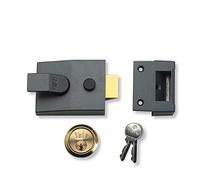 Yale B-88-DMG-PB-60 - Standard Nightlatch - 60mm - Dark Metallic /Polished Brass Finish - Standard Security