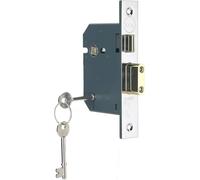 Yale B-BSSL-2.5-PB British Standard 5 Lever Mortice Sashlock, Brass Finish, Boxed, Suitable for External Doors, 2.5 Inch/64 mm