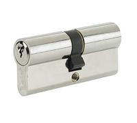 Yale B-ED3555-SNP Euro Double Cylinder, 3 Keys Supplied, Standard Security, Boxed, Suitable for All Door Types, Nickel Finish, 35:10:55 (100 mm)