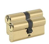 Yale B-ED4040KA-SNP Euro Double Cylinder, 3 Keys Supplied, Standard Security, Boxed, Suitable for All Door Types, Nickel Finish, 40:10:40 (90 mm), Pack of 2