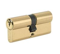 Yale B-ED4545-PB Euro Double Cylinder, 3 Keys Supplied, Standard Security, Visi Packed, Suitable for All Door Types, Brass Finish, 45:10:45 (100 mm)